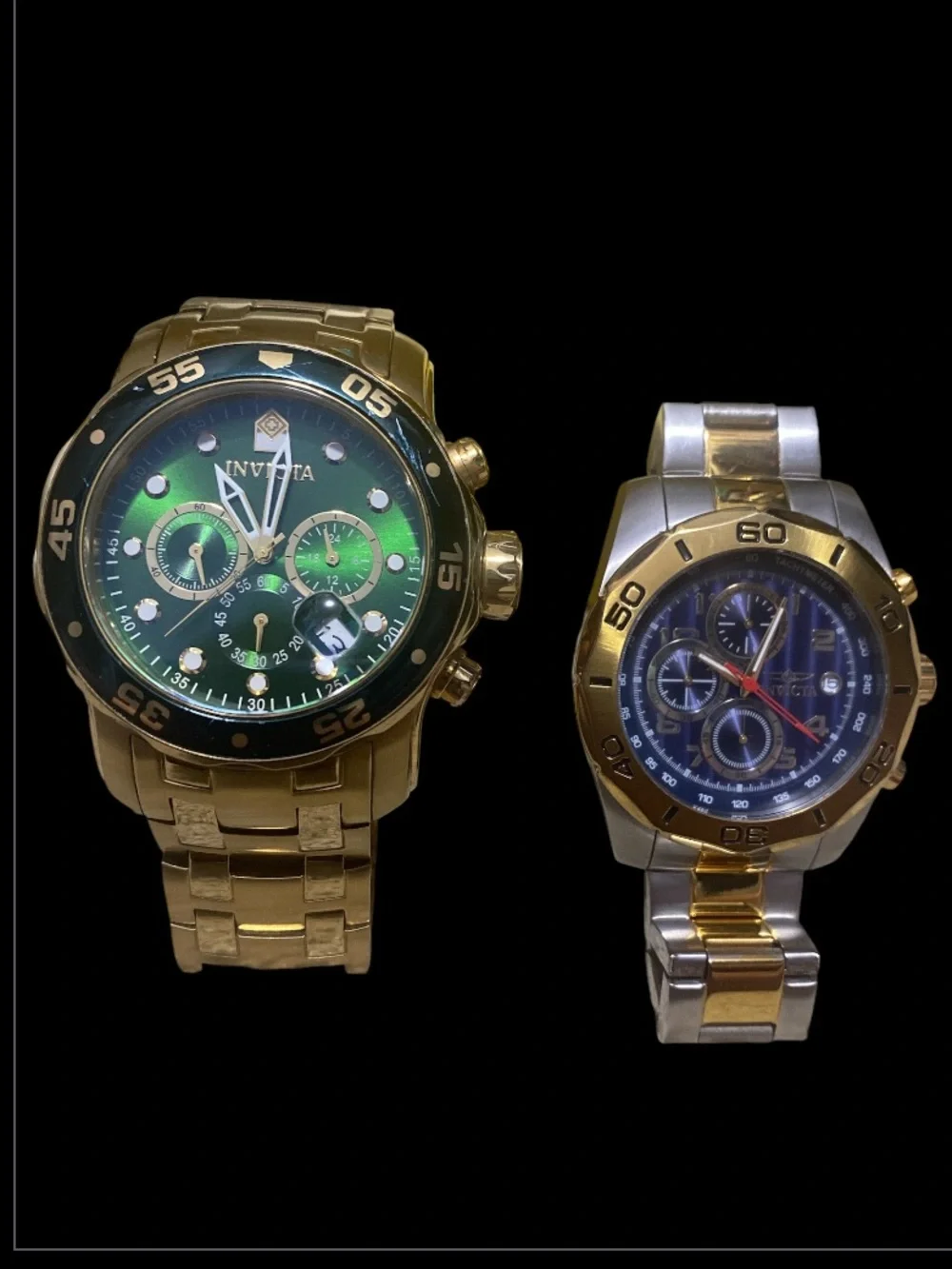 Invicta Men's Watch Lot Chronographs Pepsi